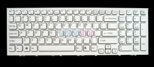 Klawiatura do laptopa SONY Vaio VPC-EH PCG-71811M PCG-71911M (WYSPOWA Z RAMKĄ, BIAŁA)