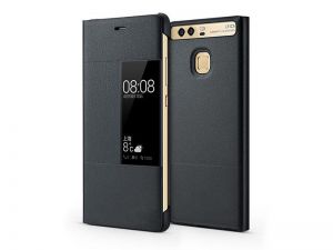 ETUI FLIP COVER Z OKIENKIEM DOTYKOWYM S-VIEW DO HUAWEI P9 - Czarny